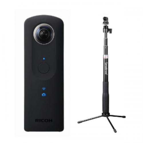 RICOH THETA S 一脚兼簡易三脚自撮り棒セット