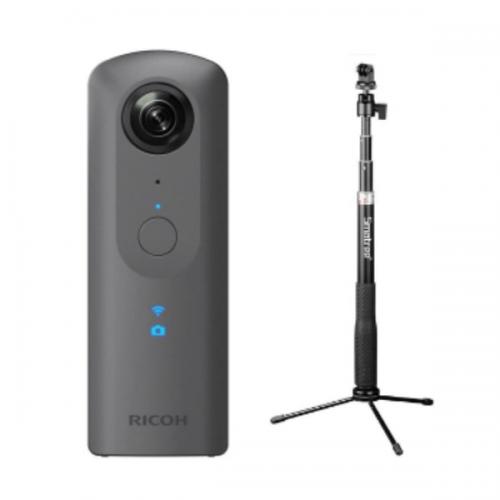 RICOH THETA V 一脚兼簡易三脚自撮り棒セット